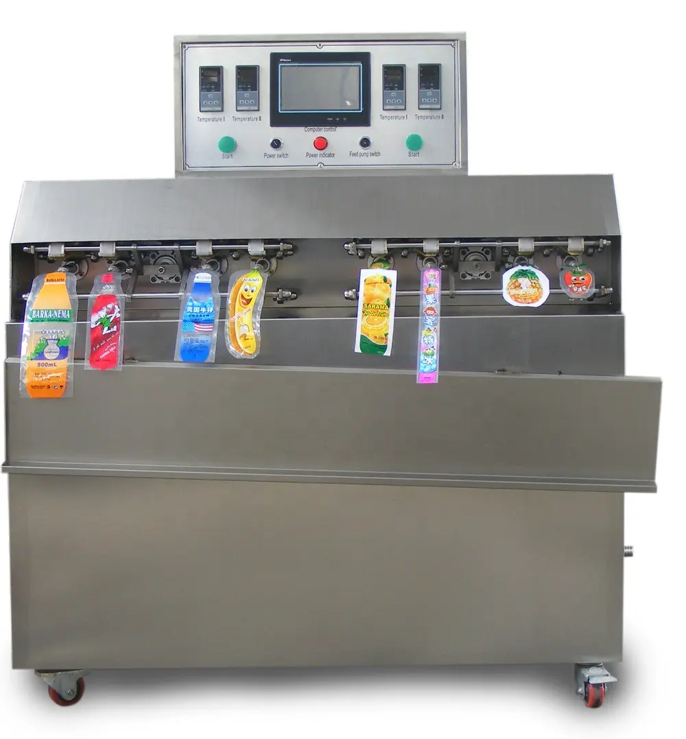 Fábrica de productos de venta caliente niños de llenado de jugo de plástico máquina de bebidas de frutas en forma de bolsa de