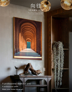Arte per progetti di ospitalità decorazione della parete per Hotel resort interni commerciali soggiorno minimalista grande pittura decorativa - Product Image 2