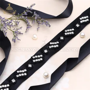 Crystal bead Floral Bridal Belt For Wedding Dress belts