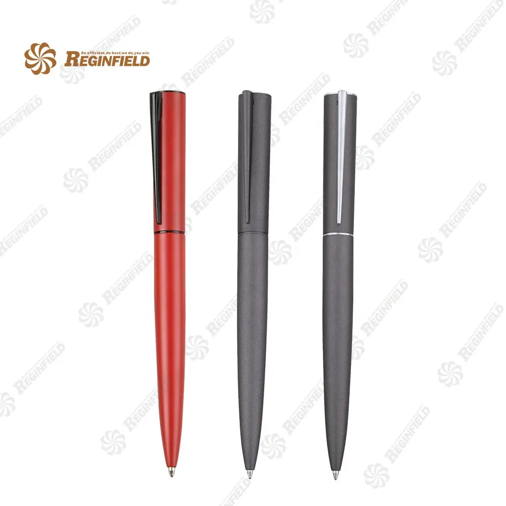טוויסט מתכת כדורי עט בגימור מט עם קליפ Slim עבור קידום מכירות עט לוגו עט ODM OEM