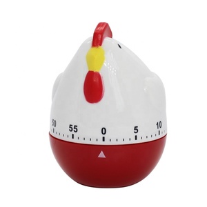 Dibujos animados lindo pollo en forma de Dial <span class=keywords><strong>Manual</strong></span> cocina herramientas de cocina plástico cuenta regresiva temporizador - Product Image 2
