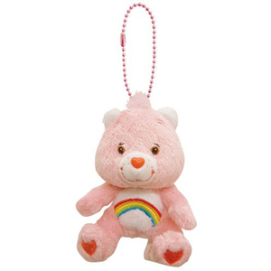 8 cm <span class=keywords><strong>Rosa</strong></span> oso de peluche clave cadena con arco iris - Product Image 3