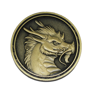 Zhongshan Cugle Personnalisé Monstre de Haute Qualité En Laiton Antique Pièce de Défi - Product Image 1