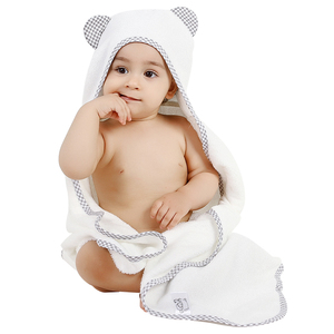 <span class=keywords><strong>Amazon</strong></span> vente Chaude 100% organique bambou broderie bébé <span class=keywords><strong>à</strong></span> capuchon serviette de bain de couchage petite couverture - Product Image 2