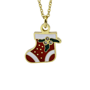 Regalo de Navidad de botas de nieve colgante de collar para <span class=keywords><strong>las</strong></span> mujeres - Product Image 1