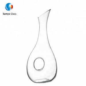 Fait à la main en gros verre à vin en cristal <span class=keywords><strong>globe</strong></span> <span class=keywords><strong>whisky</strong></span> <span class=keywords><strong>carafe</strong></span> avec trou - Product Image 1