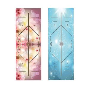 Tapis de <span class=keywords><strong>yoga</strong></span> en PU extra épais avec impression numérique, nouveau design, antidérapant, absorbant la transpiration, sans risque de blessure - Product Image 4