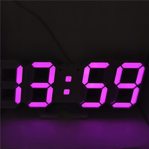 3D Số Kỹ Thuật Số Luân Phiên Hiển Thị Thời Gian Ngày Nhiệt Độ Máy Tính Để Bàn & Báo Thức Tường Ánh Sáng Ban Đêm LED Đồng Hồ - Product Image 3