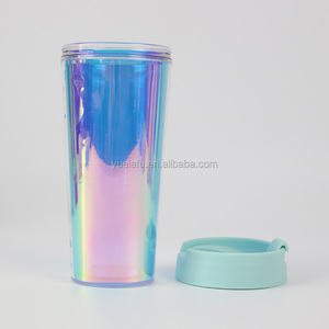 Sublimación de plástico de doble pared vaso de café <span class=keywords><strong>taza</strong></span> de 16 oz de venta al por mayor - Product Image 2