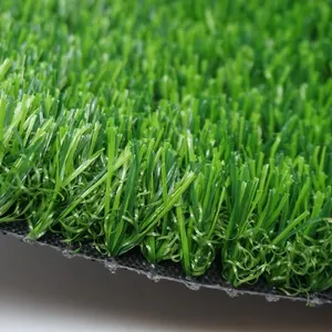 40mm Natural look All green color Artificial grass for garden hotel decoration Landscaping grass for wall decoration