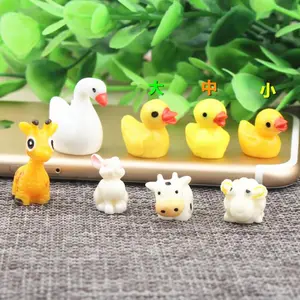 ZJToys Phim Hoạt Hình Nhựa Quyến Rũ Vịt Vàng 3D Phụ Kiện Cảnh Quan Cho Trẻ Em Đồ Chơi Tự Làm