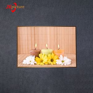 Venta caliente LED <span class=keywords><strong>arte</strong></span> pintura Zen LED Taper velas luz lienzo decoración de la pared - Product Image 1