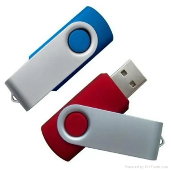 Logo personalizzato girevole USB 2.0 4GB 8GB 16GB 32GB USB Flash Drive per chiavette USB promozionali