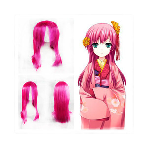Alta calidad ChuSinGura 46 + 1 Aguri <span class=keywords><strong>Asano</strong></span> cosplay peluca rosa oscuro - Product Image 1