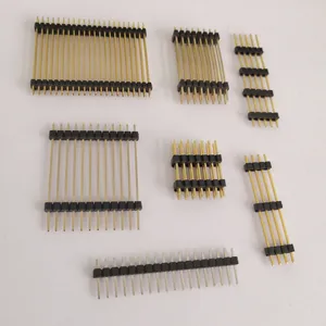 Pin Header ic soket 1mm 2mm 1.27mm 1.0 1.27 2.0 2.54mm Pitch tek çift sıralı erkek konektörü Pin başlığı konektörü