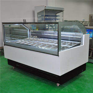 16 sabores SS GN1/4 bandejas congelador de helados mostrar el precio - Product Image 1
