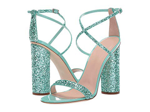 Donne <span class=keywords><strong>di</strong></span> modo <span class=keywords><strong>di</strong></span> <span class=keywords><strong>marca</strong></span> nome verde glitter blocco <span class=keywords><strong>sandali</strong></span> <span class=keywords><strong>tacco</strong></span> alto - Product Image 5