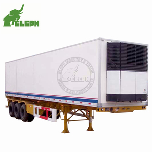 Tri-เพลา4 0ft <span class=keywords><strong>เนื้อ</strong></span>แขวนรถบรรทุกห้องเย็นร่างกายตู้แช่แข็งกึ่งรถพ่วง - Product Image 6