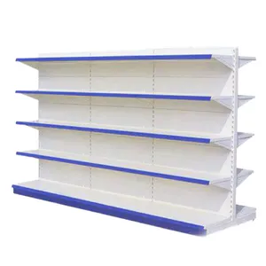 Panel trasero plano/malla/agujero supermercado góndola rack, estantería tienda góndola