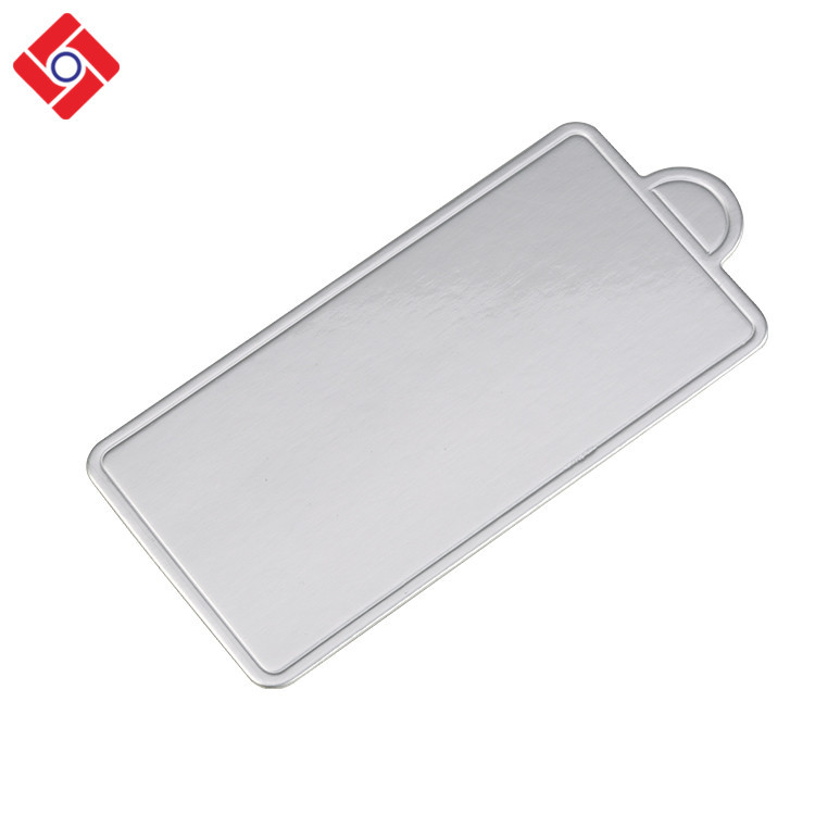 Petit Triangle En Carton Rond Argent Carré Gâteau Carte Conseil Plateau Pour Gâteau Tiramisu