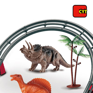 Dinosaurio electrónico mundial de plástico pistas al por mayor tren de juguete para los niños diy - Product Image 4