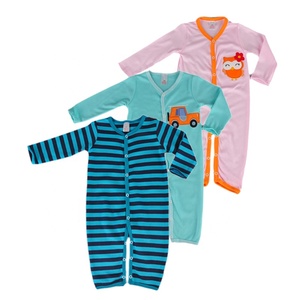 Combinaison bébé en coton doux et mignon, tricotée, 3 pièces, nouveau design aléatoire Redkite, 100% coton - Product Image 6
