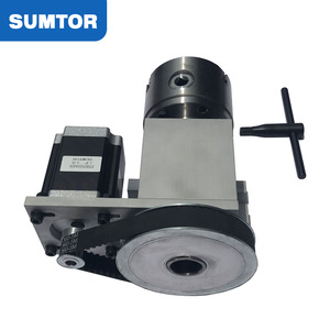 Un eje 80 portabrocas y dedal Cnc mesa giratoria máquina de 4º eje grabado 1520 o 3040 con nema 23 <span class=keywords><strong>motor</strong></span> paso a paso de 76 mm - Product Image 2
