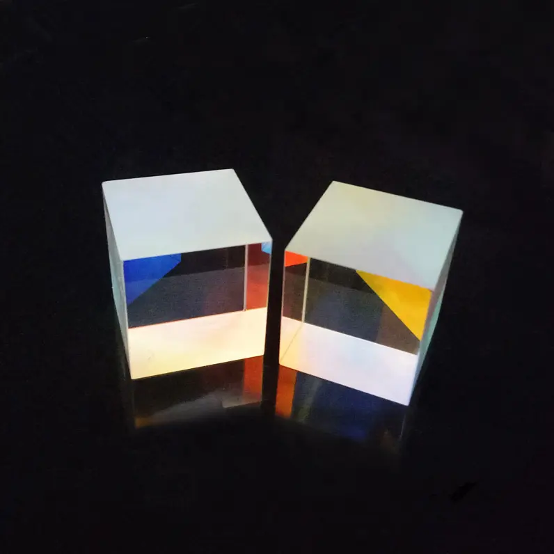 25*25*25mm 미니 광학 glss dichroic 직각 큐브 x 큐브 프리즘