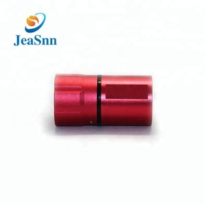 Alta precisión mecanizado CNC piezas rojo anodizado piezas de aluminio para la <span class=keywords><strong>linterna</strong></span> - Product Image 4