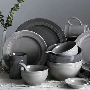 Lavavajillas Europea <span class=keywords><strong>vajilla</strong></span> elegante diseño <span class=keywords><strong>gris</strong></span> cristal casa mercancías <span class=keywords><strong>vajilla</strong></span> de cerámica - Product Image 1