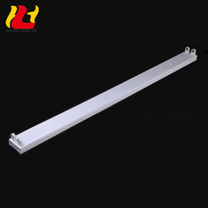 Indoor Decorated Office Linear 2Ft 3Ft 4Ft G13 Lampholder Iron Base <strong>LED</strong> T8 36W 2x18W <strong>2X20W</strong> Double Fluorescent Tube <strong>Light</strong> <strong>Fitting</strong>