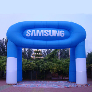 Nuevo diseño al aire libre gran cuatro piernas iluminación led azul <span class=keywords><strong>arco</strong></span> inflable - Product Image 1