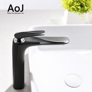 Grand Corps Noir Design En Laiton Robinet de salle de Bain <span class=keywords><strong>Cascade</strong></span> <span class=keywords><strong>Mitigeur</strong></span> De <span class=keywords><strong>Lavabo</strong></span> - Product Image 3