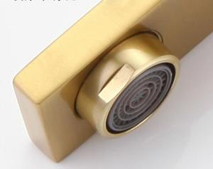 Bagno Alto Bacino Rubinetto Piattaforma Ha Montato Un Foro D'oro Del Bacino Del Rubinetto - Product Image 5