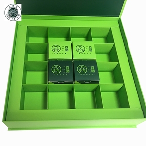 <span class=keywords><strong>Vert</strong></span> boîtes d'emballage avec séparateurs en forme de livre magnétique <span class=keywords><strong>eco</strong></span> papier coffrets cadeaux avec séparateurs - Product Image 1