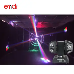 ENDI Double Ball Beam Moving Head Stage Laser Light for Disco Pub Dj Karaoke Decoration Effect Lights