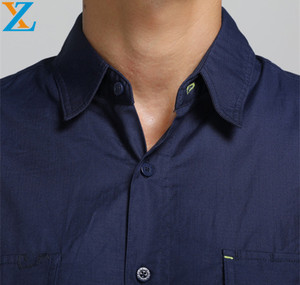 Camicie Formali da Uomo a Maniche Lunghe con Bottoni Coperti, Colletto Rovesciato, Logo Personalizzato, Camicie con Motivo a Pesce - Product Image 2