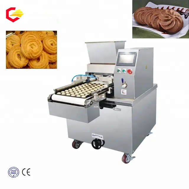 Biscoito cookie cortador de massa laminadora Industrial máquina de dobra máquina expulsando