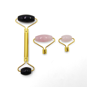 Real Jade de doble rodillo Facial masajeador de cuerpo completo de la mandíbula cuello de masajes faciales <span class=keywords><strong>masaje</strong></span> jade - Product Image 4