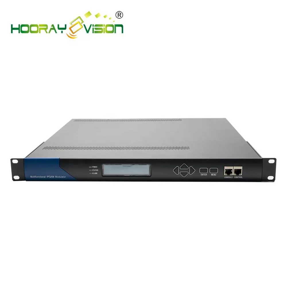 Modulador 48rf DVB-C ip qam, multiplexer scrambler tudo em um para sistema de fones de ouvido de tv digital