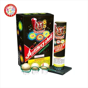 Beste prijs handgemaakte Pyrotechnische Hot verkoop reloadable Knetterende whistling 1.75 "single shot Artillerie Shell vuurwerk groothandel