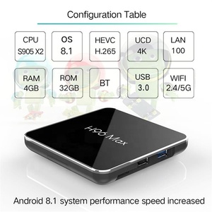 H96max x2 Astuto di Android 8.1 TV Box Amlogic S905X2 Set Top Box DDR4 4 gb 32/64 gb 4 <span class=keywords><strong>k</strong></span> h96 max x2 - Product Image 4