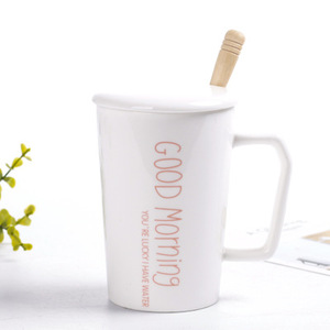 Venta caliente de encargo <span class=keywords><strong>Animal</strong></span> blanco de impresión de Taza de cerámica con tapa de cerámica - Product Image 1