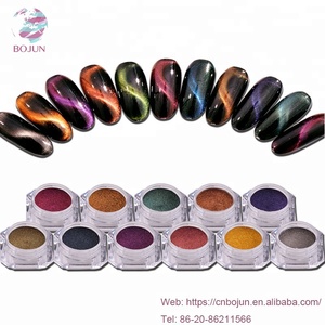 BoJun de ojo de gatos 3D Gel esmalte de <span class=keywords><strong>uñas</strong></span> de acrílico <span class=keywords><strong>en</strong></span> polvo perla brillo magnético Camaleón de Arte de <span class=keywords><strong>uñas</strong></span> de pigmento - Product Image 3