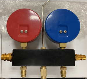 Refrigeration <strong>Manifold</strong> <strong>Gauge</strong> Set HVAC System for New Type Refrigerant Tools for R1234yf and <strong>R134A</strong> - Product Image 2