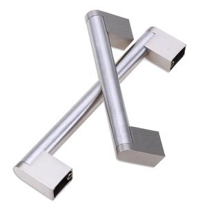 Poignée de tiroir en acier inoxydable brossé argenté pour armoire de cuisine, porte de placard, commode, chambre à coucher, salon, hôtel - Product Image 4