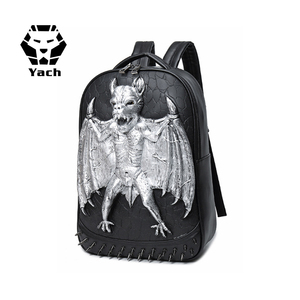Créatif 3D Batman homme <span class=keywords><strong>AliExpress</strong></span> Hot pu <span class=keywords><strong>Sac</strong></span> À Dos <span class=keywords><strong>Sac</strong></span> D'ordinateur Étanche en forme d'animal tridimensionnelle sacs à dos - Product Image 5