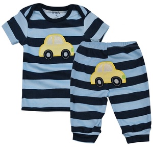 <span class=keywords><strong>Maman</strong></span> D'assurance Qualité 100% Coton Belle Bande Dessinée Nouveau-Né Bébé Ensemble Avec T-shirt Pantalon - Product Image 2