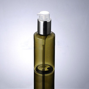 Minimum afin de permettre ruban cap 100 ml vert ambre en plastique cosmétique pet bouteille - Product Image 3
