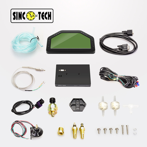 9in1 SincoTech 6.5 ''Digital À Prova D' Água Velocidade de Corrida Traço Tacho AFR Boost EGT Medidor De Temperatura Da Água de Pressão do Óleo/Sensor <span class=keywords><strong>Kit</strong></span> (DO908)